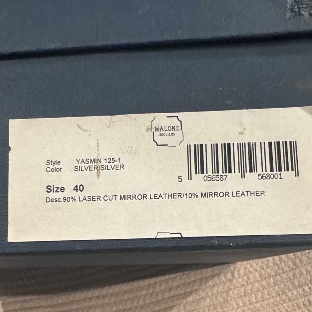 Malone Souliers‎ Yasmin Silver Mirror Heels